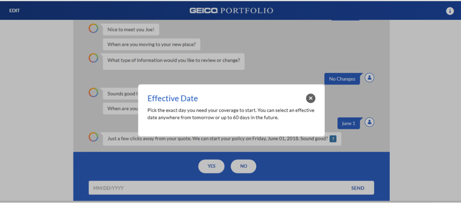 Tooltips provide helpful information to curious customers